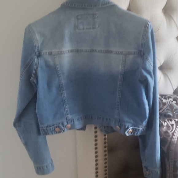 Cropped denim jacket - Picture 2 of 2